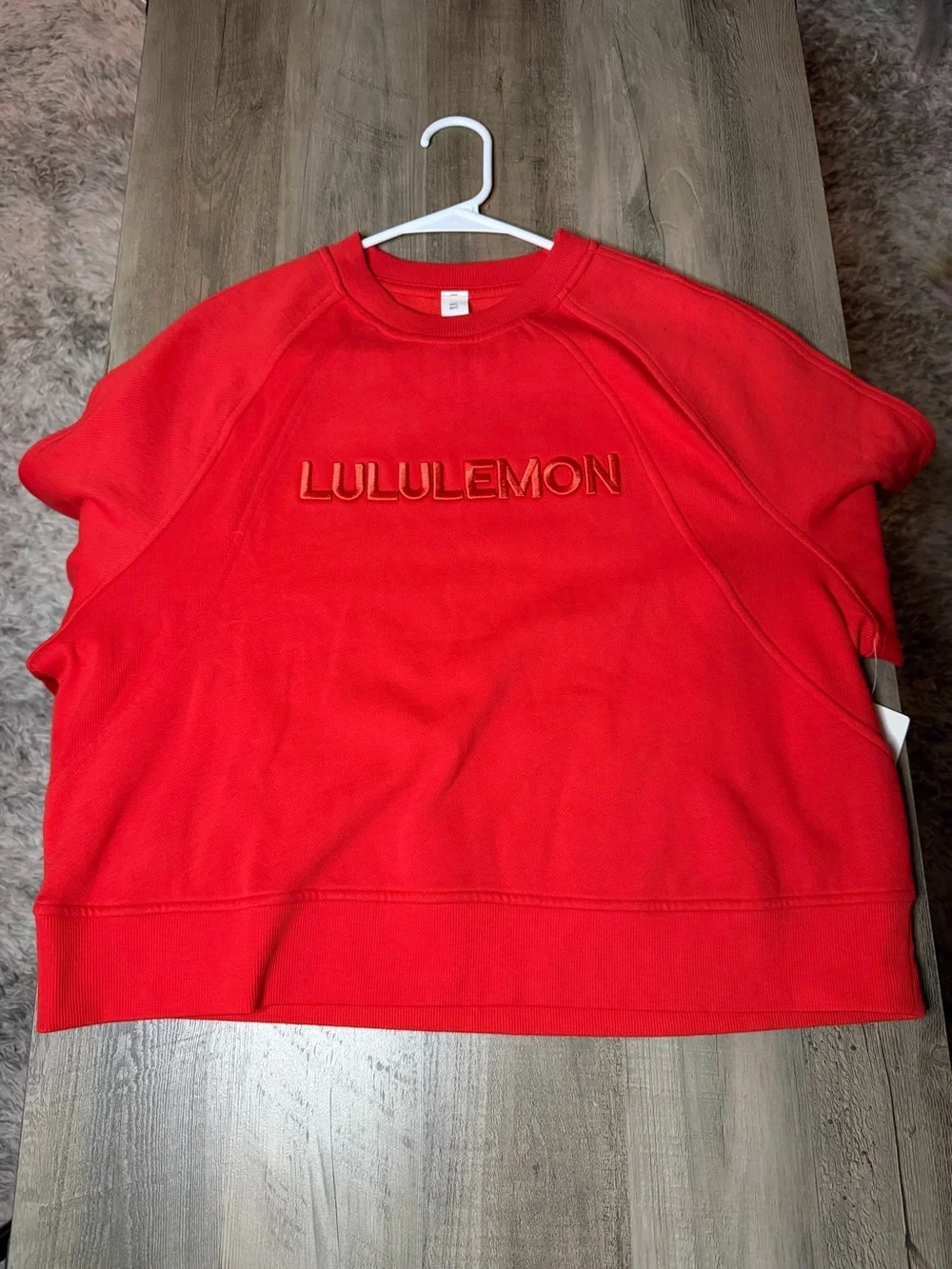 RARE NWT Lululemon Scuba Oversized Pullover Sz M/L *Hot Heat*